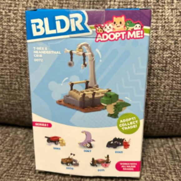 FACTORY SEALED Adopt Me BLDR Roblox Building Toys New in Box T-Rex - Picture 2 of 2